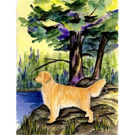 Carolines Treasures Carolines Treasures SS8426CHF Golden Retriever Canvas Flag - House Size; 28 x 40 in. SS8426CHF